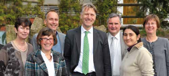 Das Schulleitungsteam (v.l.n.r.): A. Hadamczik, M. Herbener, T. Melzer, M. Koops, F. Müller, A. Jens-Gückler
